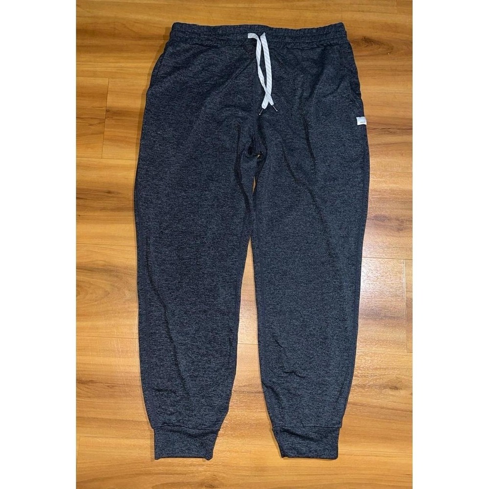 Womens Vuori Drawstring Lightweight Dark Gray Athletic Sweatpants Joggers